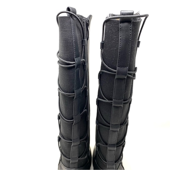 Patrizia by Spring Step Black Fleece Lined Knee High Muggia Boots - Picture 8 of 16